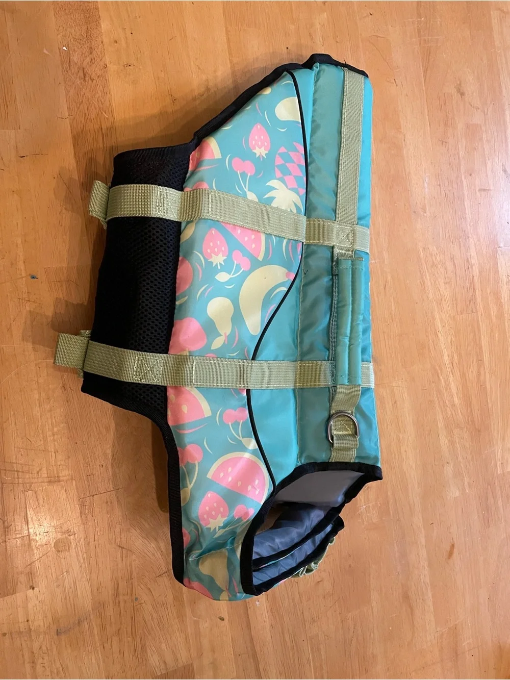 Heart to Tail Dog Life Vest Large Fruit print